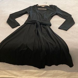 Banana Republic Black Long Sleeve Dress